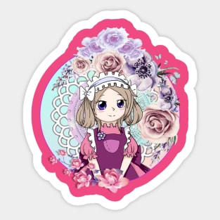 Maid of Flowers Sticker